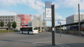 Zurich stele | Public transport stop